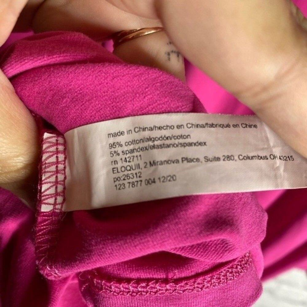 Eloquii Pink Cross Front Flutter Sleeve Dress Siz… - image 5